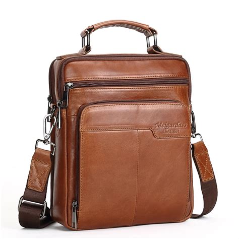 genuine leather handbags for men.